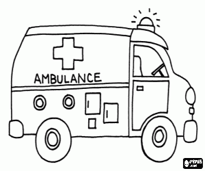 Coloriage Ambulance