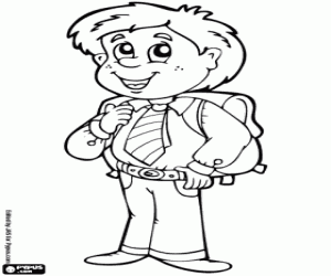 Coloriages Les enfants vont à l'école Coloriages Les enfants vont à l'école