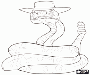 Le Serpent à Sonnettes Jake Est Le Bandit Le Plus Recherché à Le Le serpent à sonnettes Jake