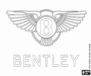 Bentley on Coloriage Logo Bentley  Constructeur Automobile Britannique