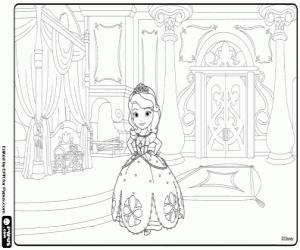 coloriages princesse sofia a colorier